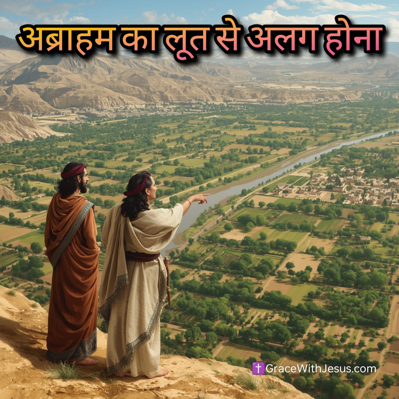 अब्राहम और लूत का अलग होना, कनान और सदोम की भूमि का चुनाव (Genesis 13)
